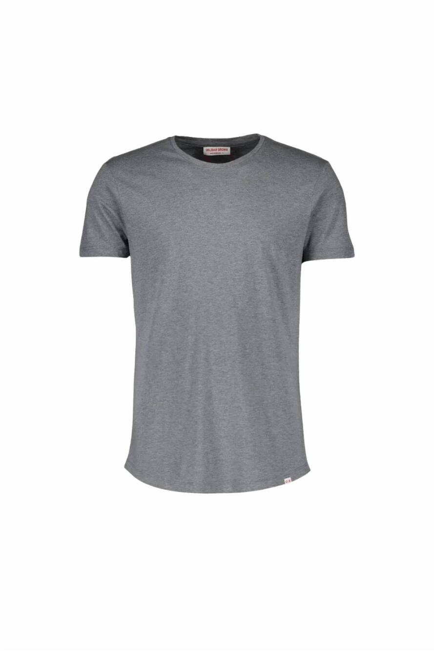 NEW ORLEBAR BROWN men's short sleeve tee in cinder